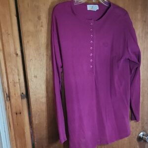 Sakura Magenta Button Down Shirt